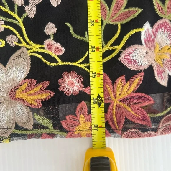 Sam Edelman Black Dress with Floral Embroidery - Picture 8 of 11